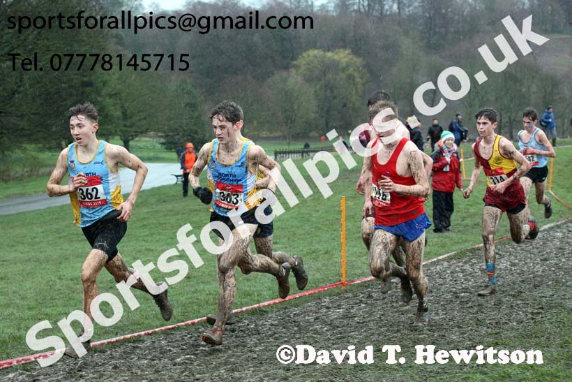 Senior boys 2019 New Balance English Schools Cross Country Champs, Temple Newsam, Leeds. Photo:  David T. Hewitson/Sports for All Pics